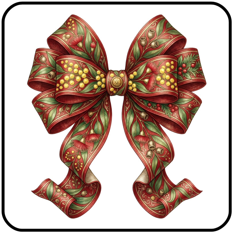Osca Calico Reusable Gift Bags - Bow