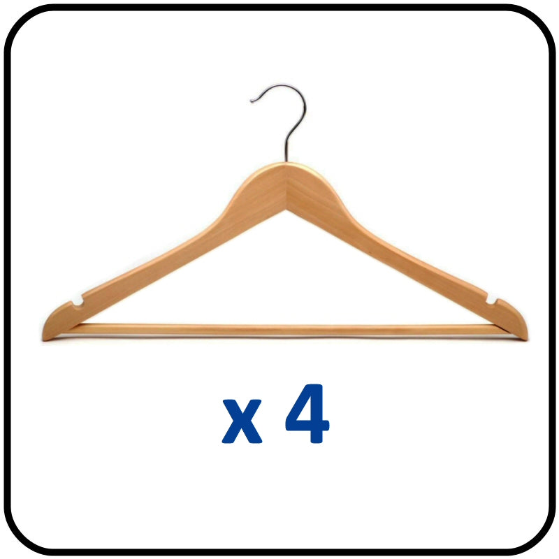 Braiform Australia Wooden Clothes Hanger Pack of 4