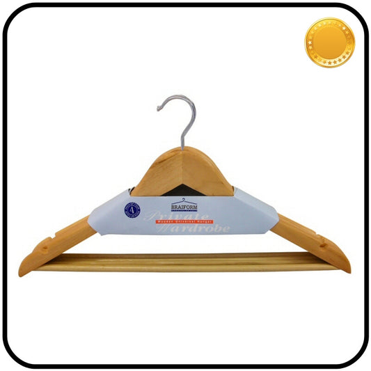 Braiform Australia Wooden Clothes Hanger Pack of 4