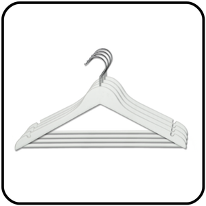 White Wooden Clothes Hanger