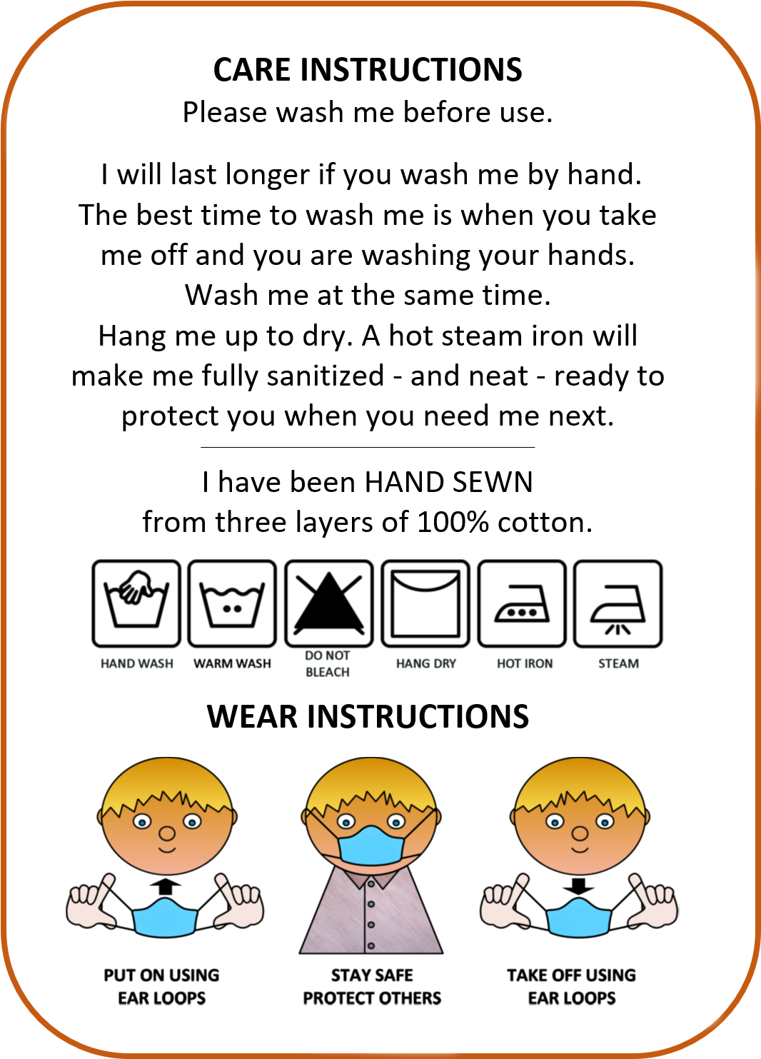 Cotton Cup Face Masks