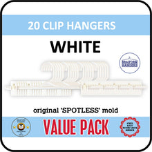 Plastic Clip Hangers - White