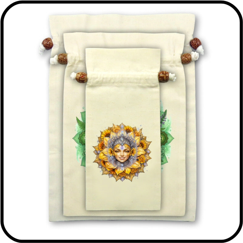 Osca Calico Reusable Gift Bags - Chakra Mandala