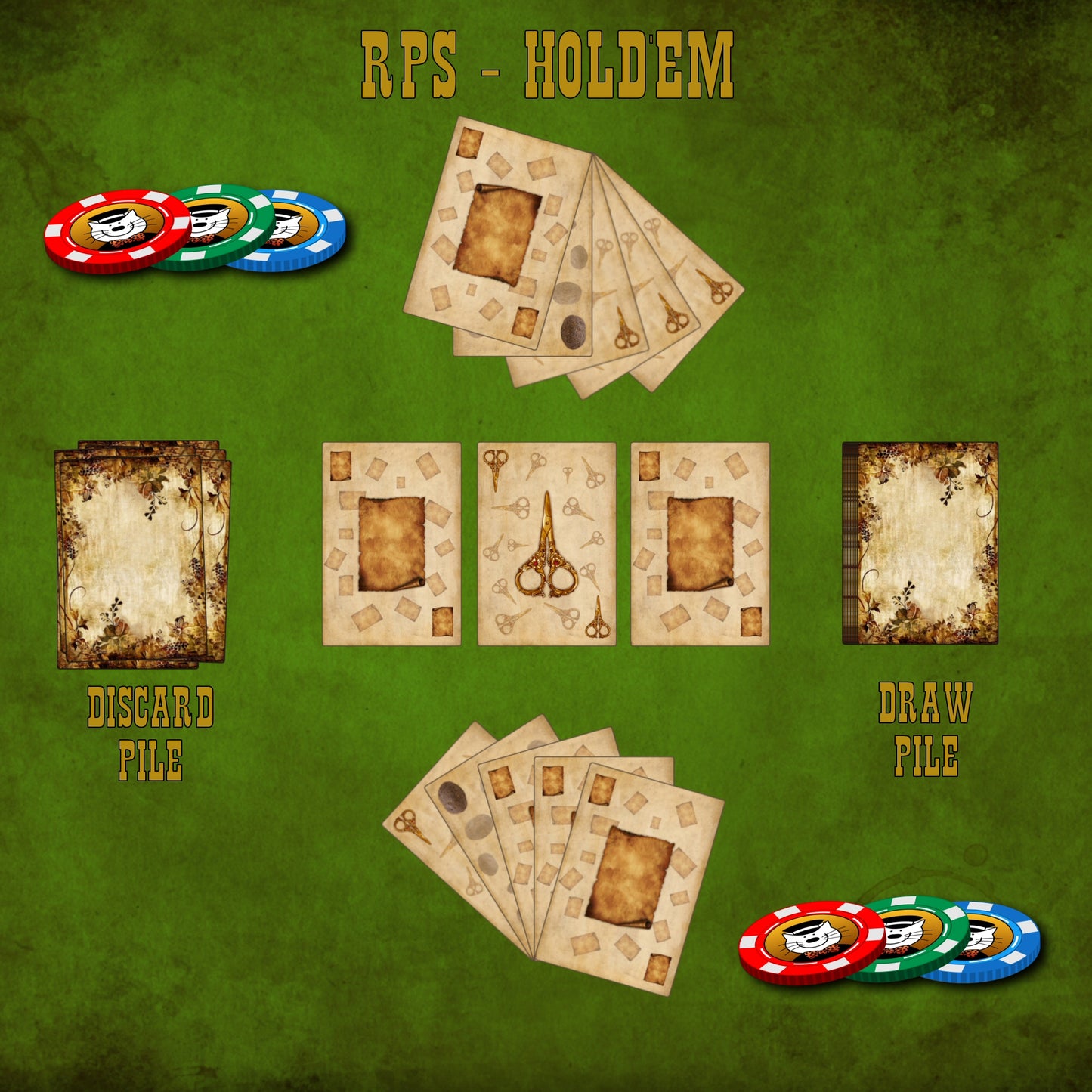 Rock, Paper, Scissors Card Game
