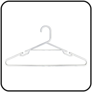 Plastic Clothes Hangers - Thin